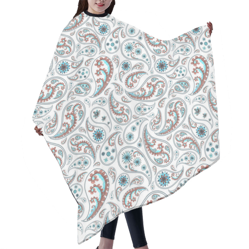 Personality  Traditional Paisley Seamless Pattern Hair Cutting Cape