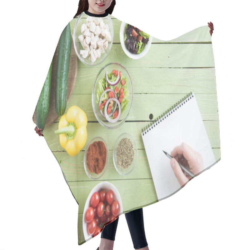 Personality  Person Cooking With Cookbook  Hair Cutting Cape