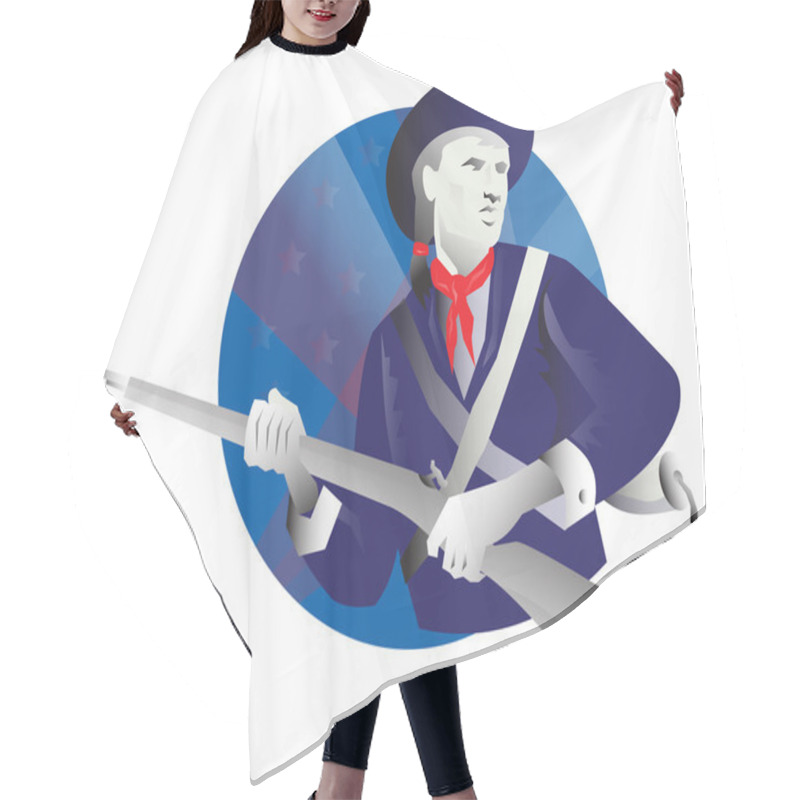 Personality  American Minuteman Revolutionary Soldier Hair Cutting Cape