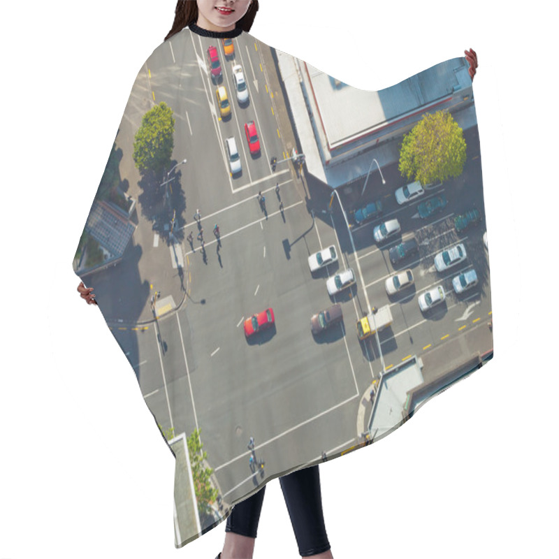 Personality  City Crossroad Scene Hair Cutting Cape