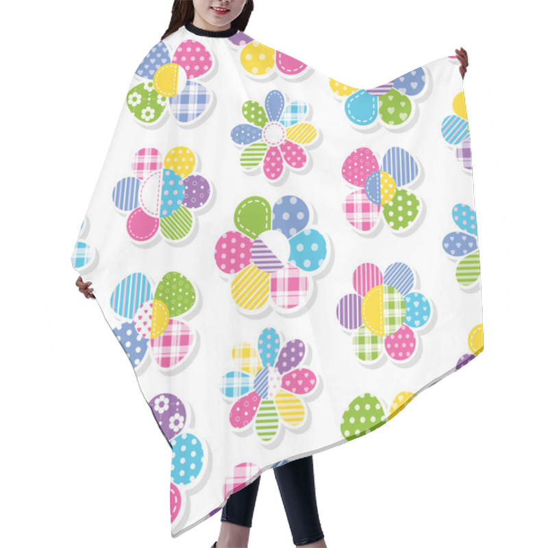 Personality  Flowers Collection Pattern Hair Cutting Cape