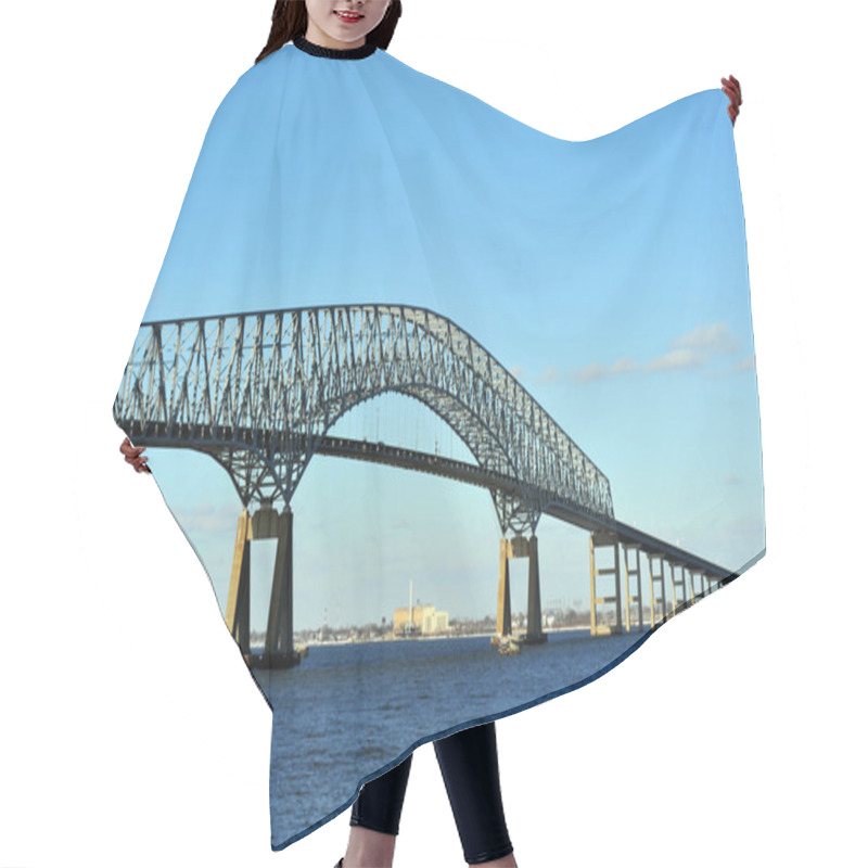 Personality  Bridge Over The Chesapeake Bay Hair Cutting Cape