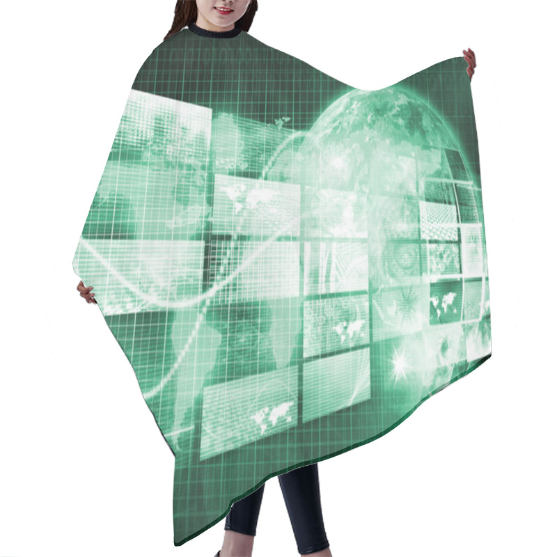 Personality  Security Network Hair Cutting Cape