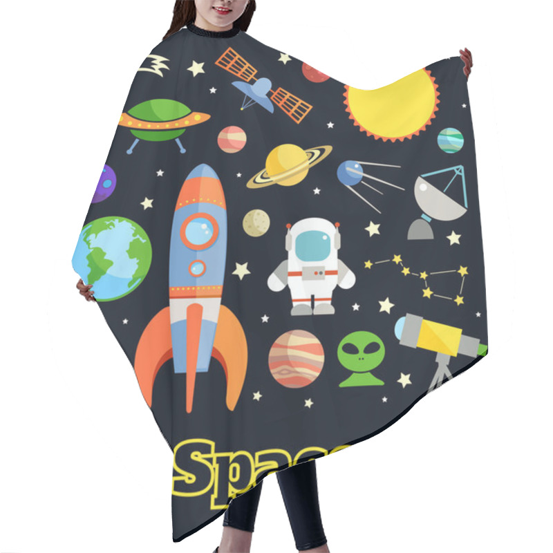 Personality  Space Elements Set Hair Cutting Cape