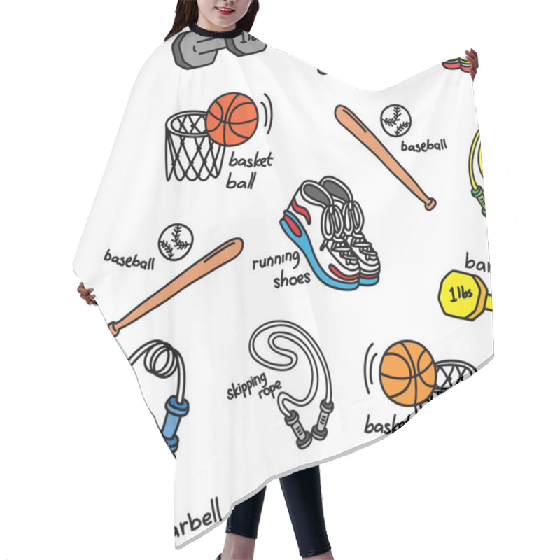 Personality  Sport Background Hair Cutting Cape