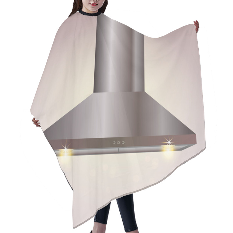 Personality  Vector Exhaust On The Kitchen Hair Cutting Cape