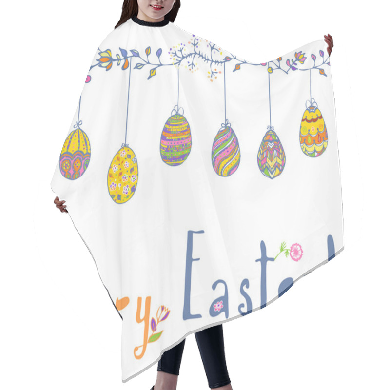 Personality  Happy Easter Card Hair Cutting Cape