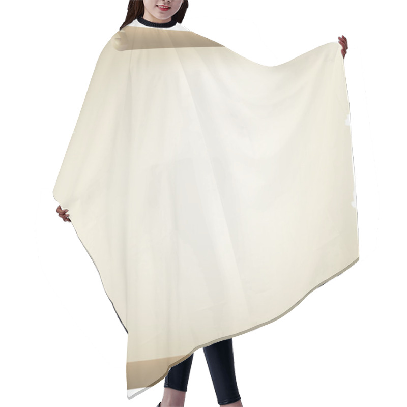 Personality  Old Paper Banner Hair Cutting Cape