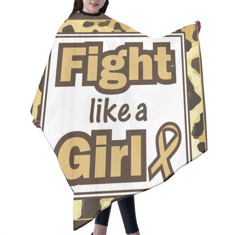 Personality  Breast Cancer Awareness-Fight Like A Girl Hair Cutting Cape