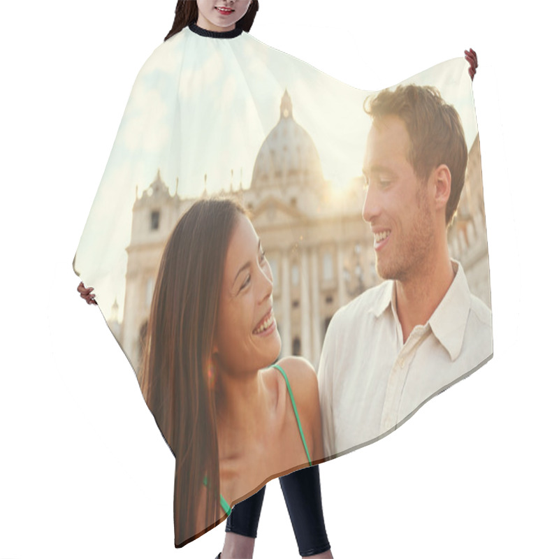 Personality  Couple At Sunset In Vatican Hair Cutting Cape