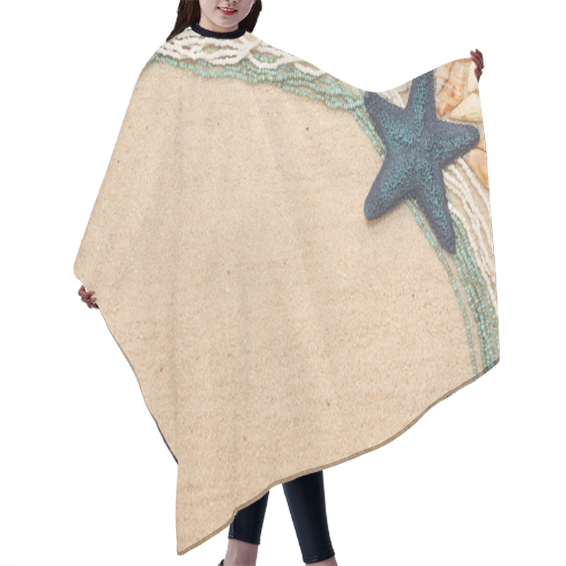 Personality  Background With A Blue Starfish Hair Cutting Cape