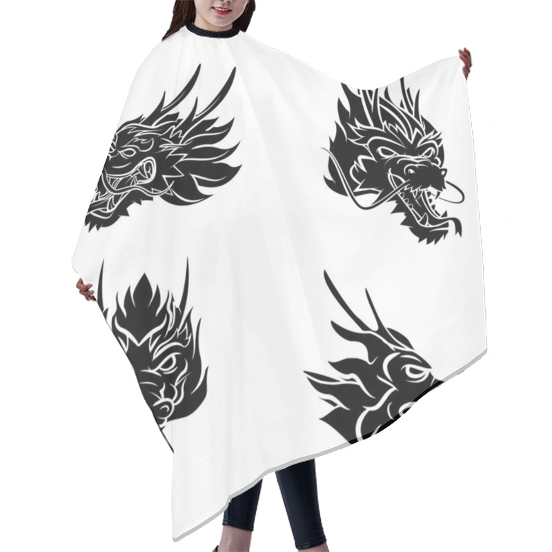 Personality  Dragon Heads Collection Hair Cutting Cape