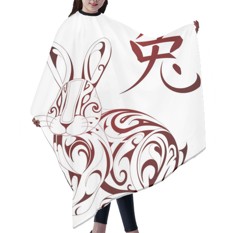 Personality  Rabbit As Symbol For Chinese Zodiac Hair Cutting Cape