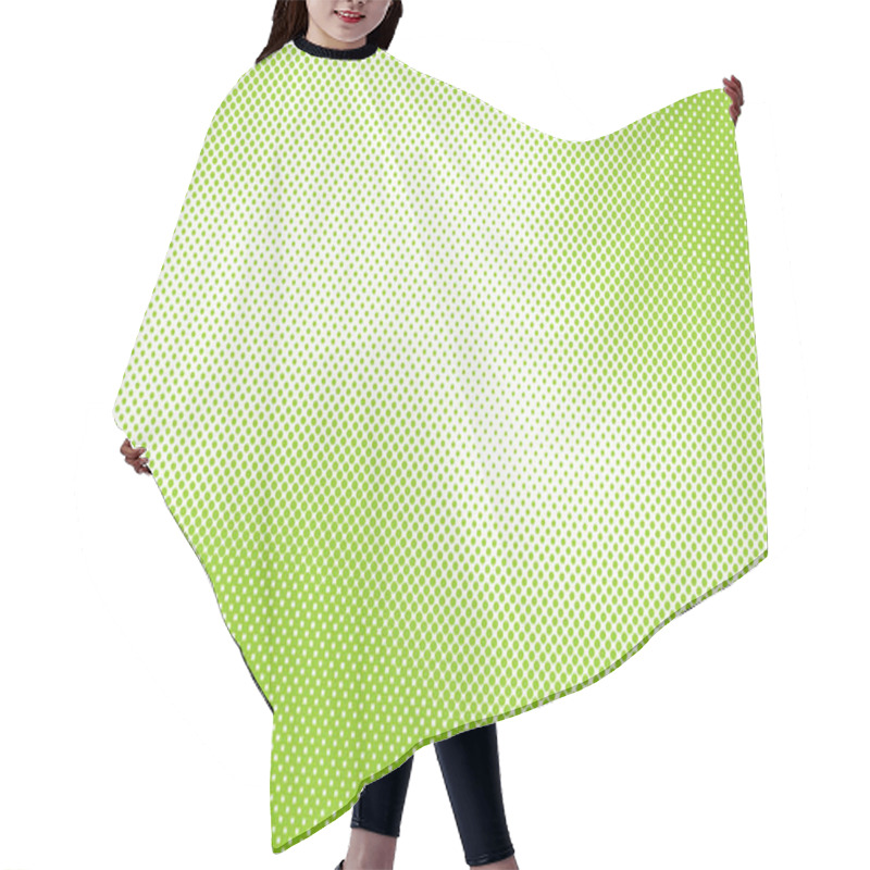 Personality  Abstract Bright Green Pop Art Retro Background With Halftone Com Hair Cutting Cape