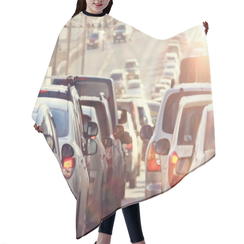 Personality  Traffic Jam Hair Cutting Cape