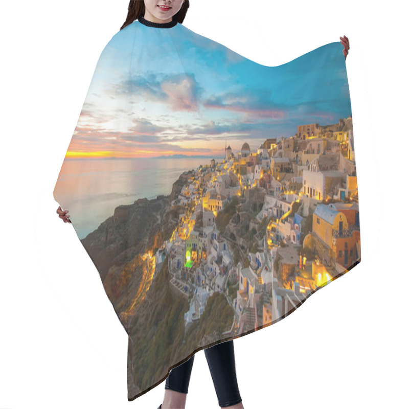 Personality  Santorini Greece Hair Cutting Cape