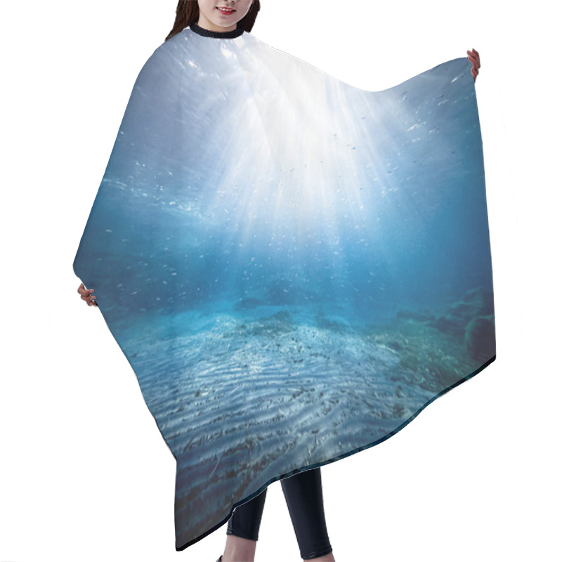 Personality  Underwater View Of The Seabed Hair Cutting Cape