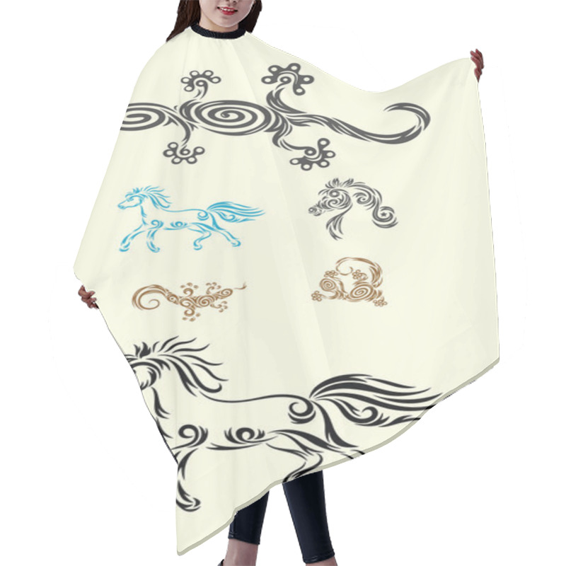 Personality  Animal Ornate Set Hair Cutting Cape