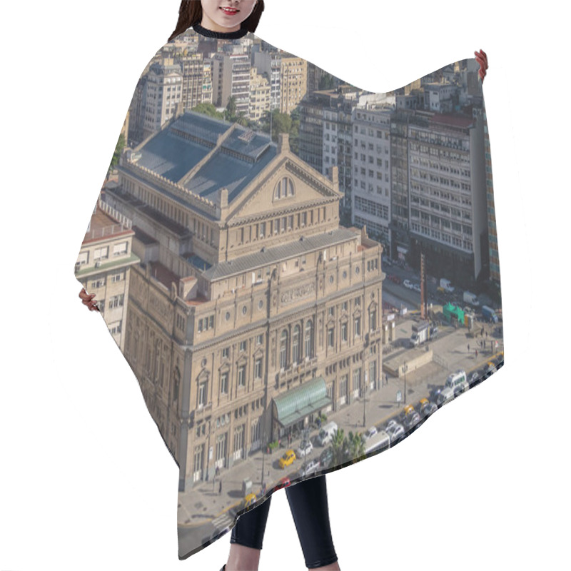 Personality  Aerial View Of Teatro Colon - Buenos Aires, Argentina Hair Cutting Cape