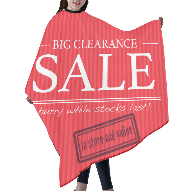 Personality  Big Clearance Sale Sign Hair Cutting Cape