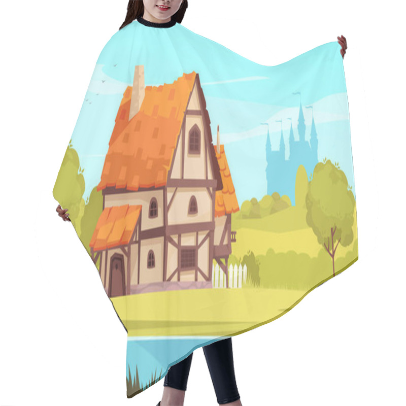 Personality  Architectural Housing Evolution Medieval Image Hair Cutting Cape