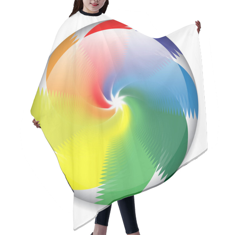 Personality  Spinning Candy, Wheel Hair Cutting Cape