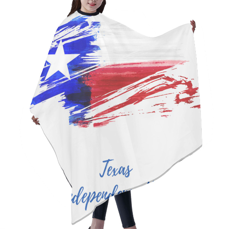 Personality  Texas Independence Day Holiday.  Grunge Flag Of Texas - Lone Star. Template For Holiday Background, Banner, Invitation, Poster, Etc. Hair Cutting Cape