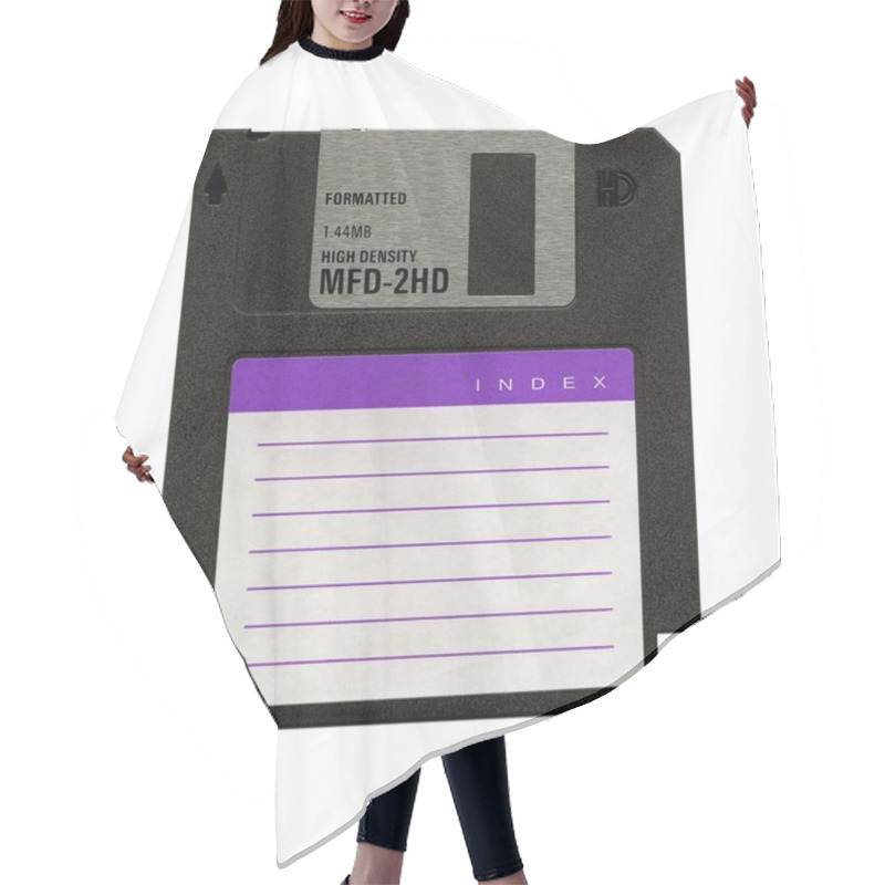 Personality  Floppy Disk Hair Cutting Cape