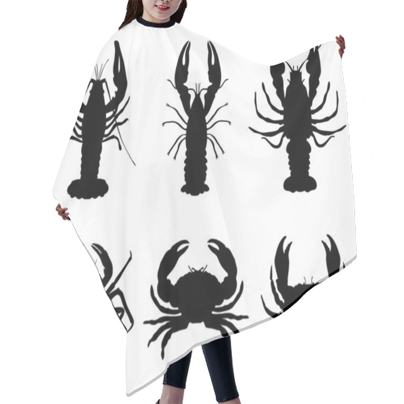 Personality  Crawfish And Crab Hair Cutting Cape