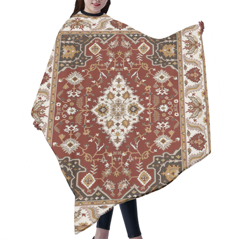 Personality  Carpet Bathmat And Rug Boho Style Ethnic Design Pattern With Distressed Woven Texture And Effect Hair Cutting Cape