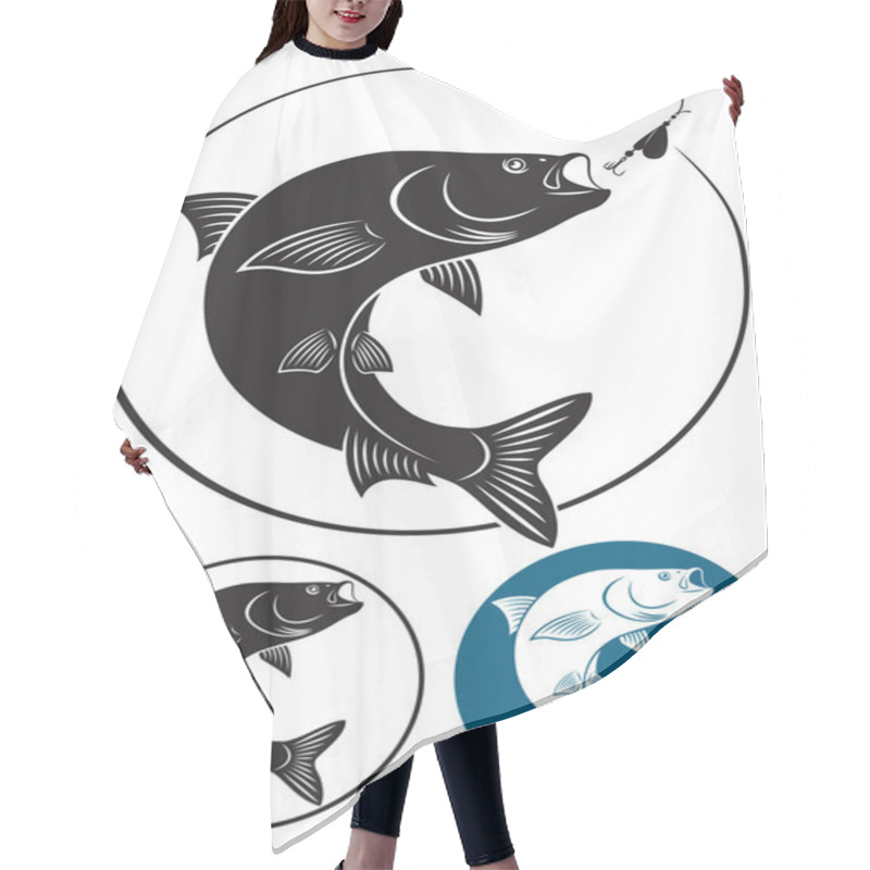 Personality  Chub Fish Hair Cutting Cape