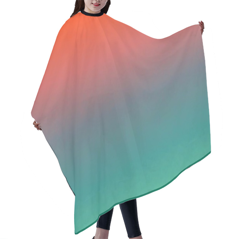 Personality  Creative Prismatic Background With Polygonal Pattern Hair Cutting Cape