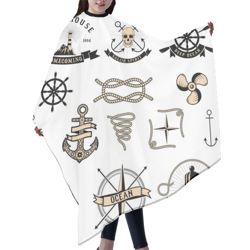 Personality  Nautical Set Hair Cutting Cape