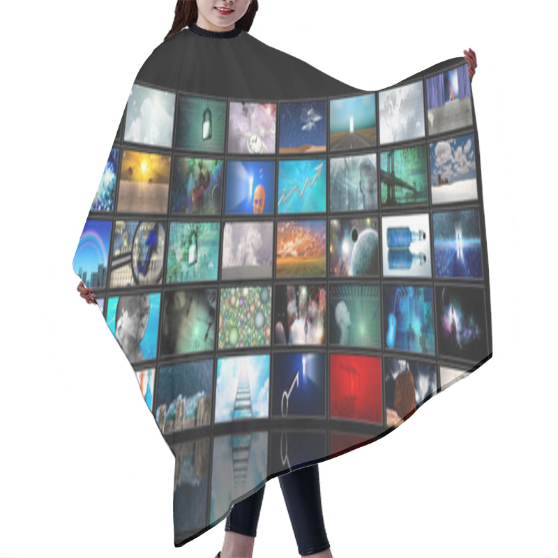 Personality  Media Screens Hair Cutting Cape