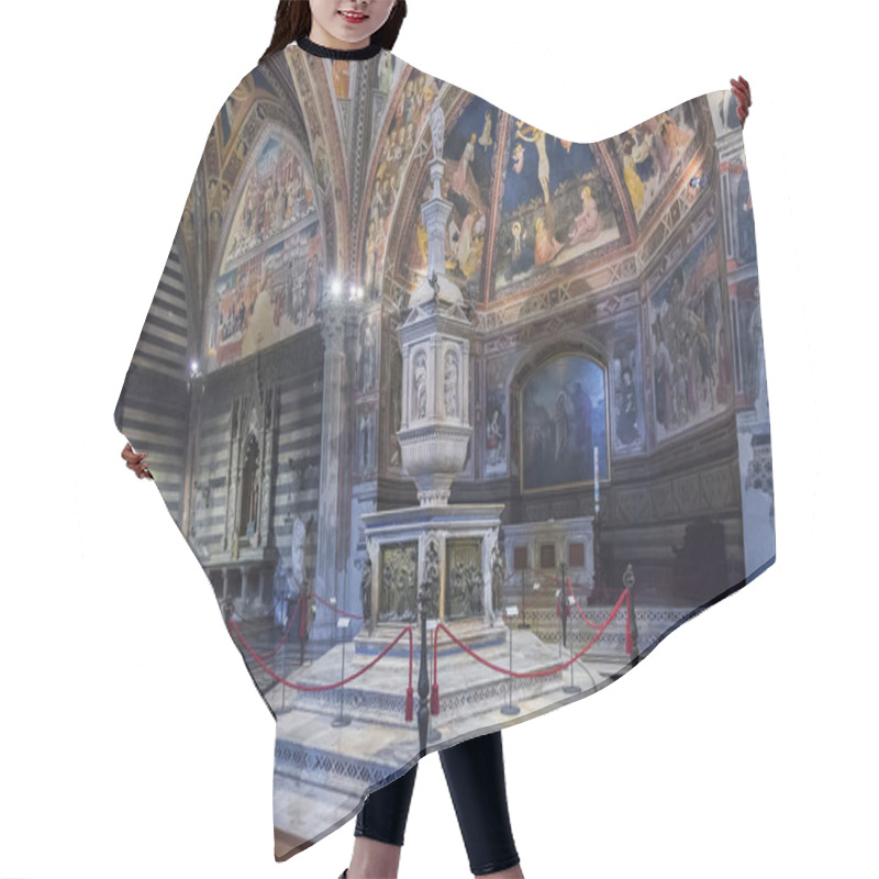 Personality  Interior Of The Siena Baptistery, Italy Hair Cutting Cape