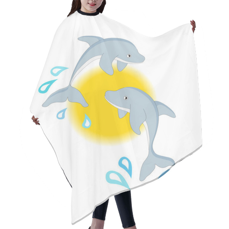 Personality  Dolphins Hair Cutting Cape