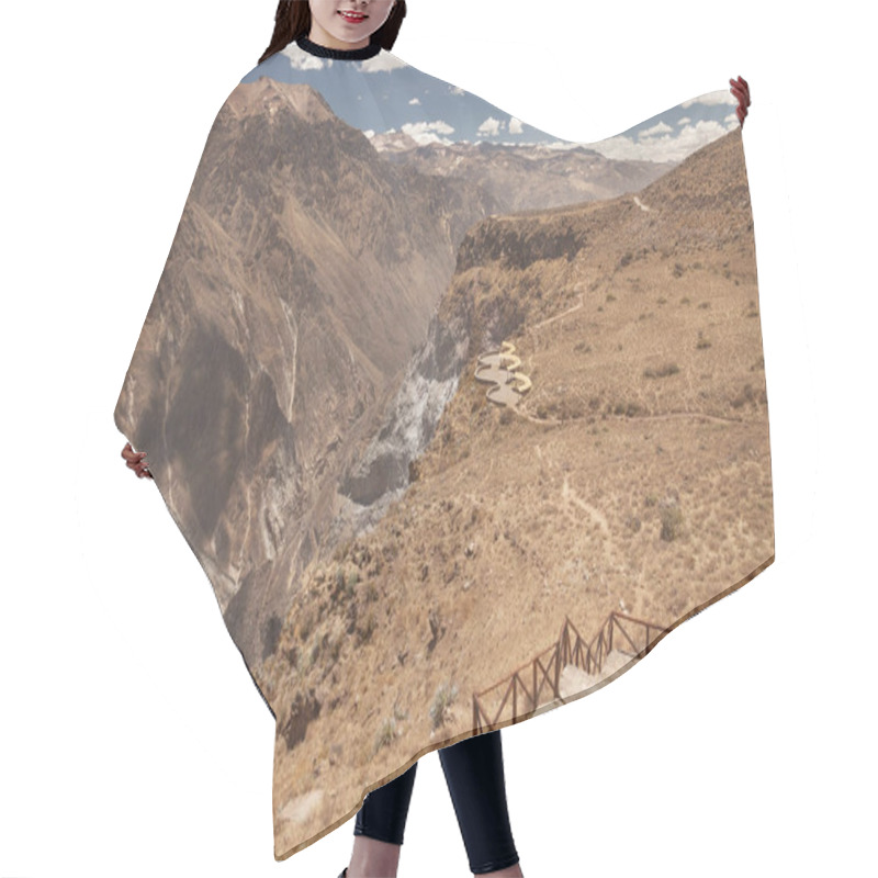 Personality  Lookout Point For Watching Condors In Colca, Arequipa, Peru. This Is Where People Gather To See Those Majestic Birds. Hair Cutting Cape