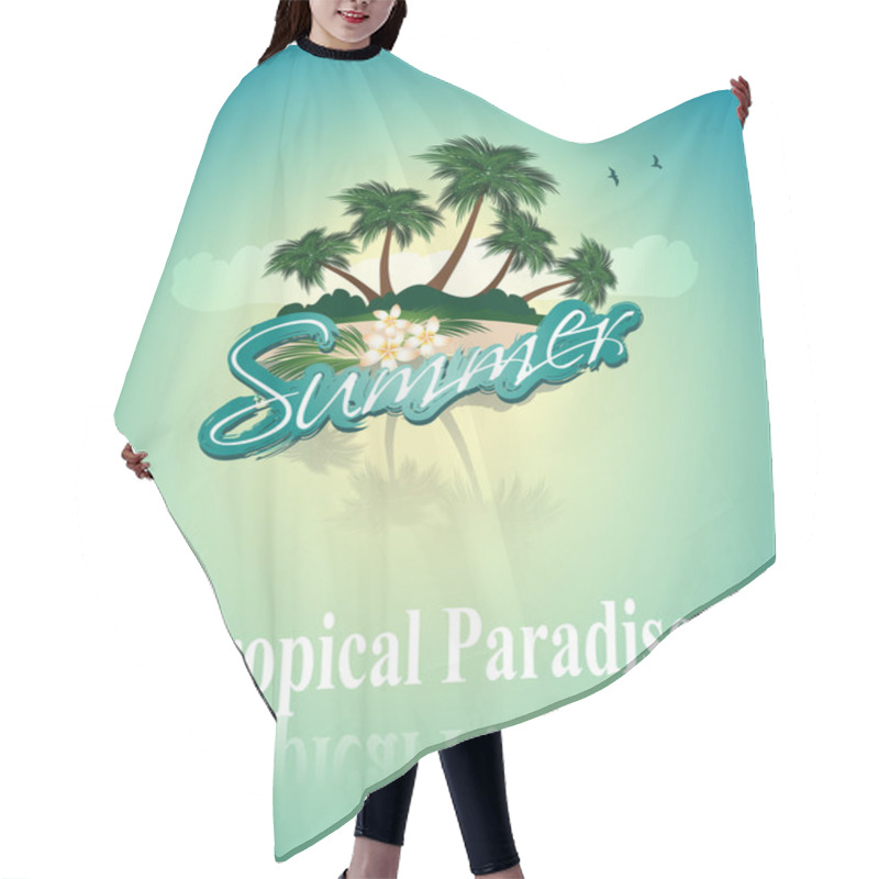 Personality  Tropical Island Hair Cutting Cape