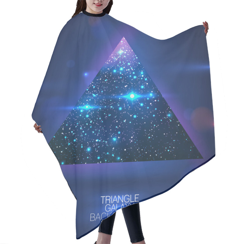 Personality  Cosmic Triangle Shape Background Hair Cutting Cape