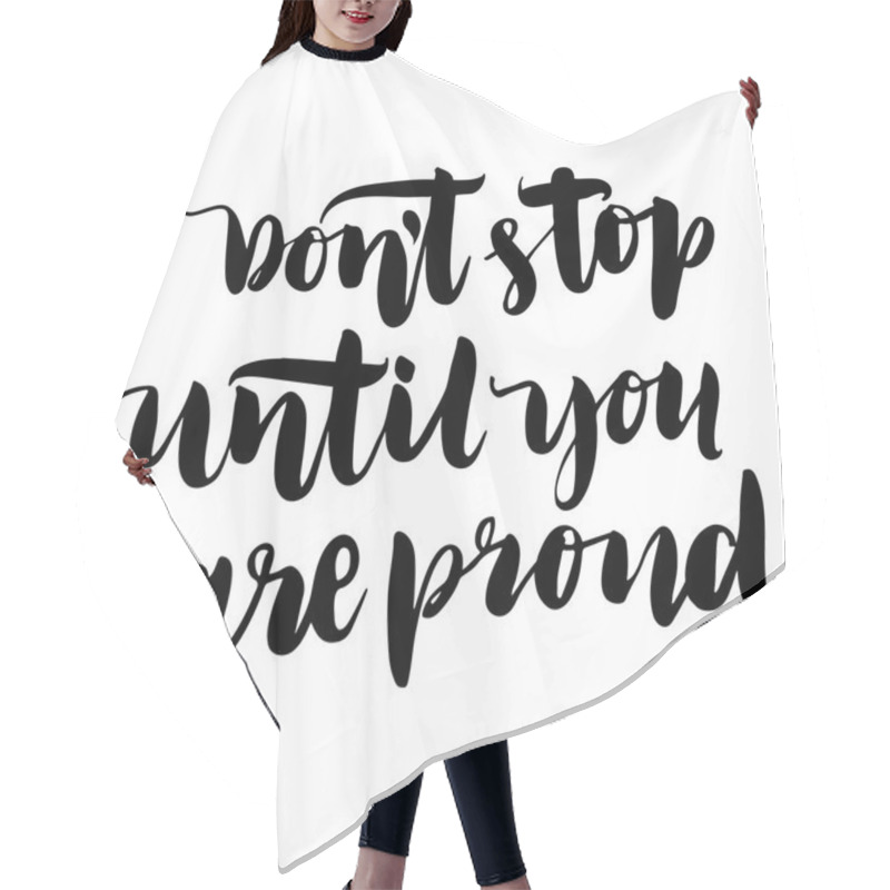 Personality  Motivating, Inspirational Lettering, Quote Hair Cutting Cape