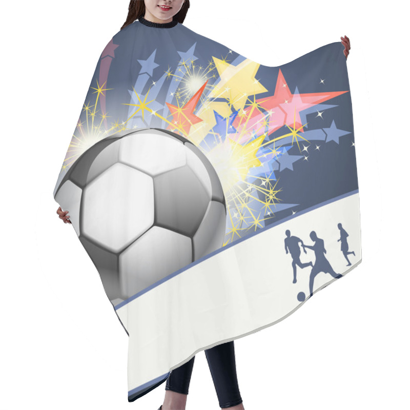 Personality  Abstract Background For Design On A Football Theme Hair Cutting Cape