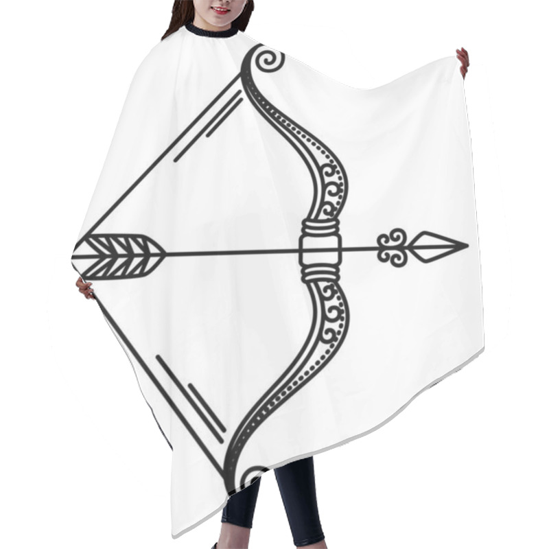 Personality  Zodiac Sagittarius Sign, Symbol Of Bow And Arrow Hair Cutting Cape