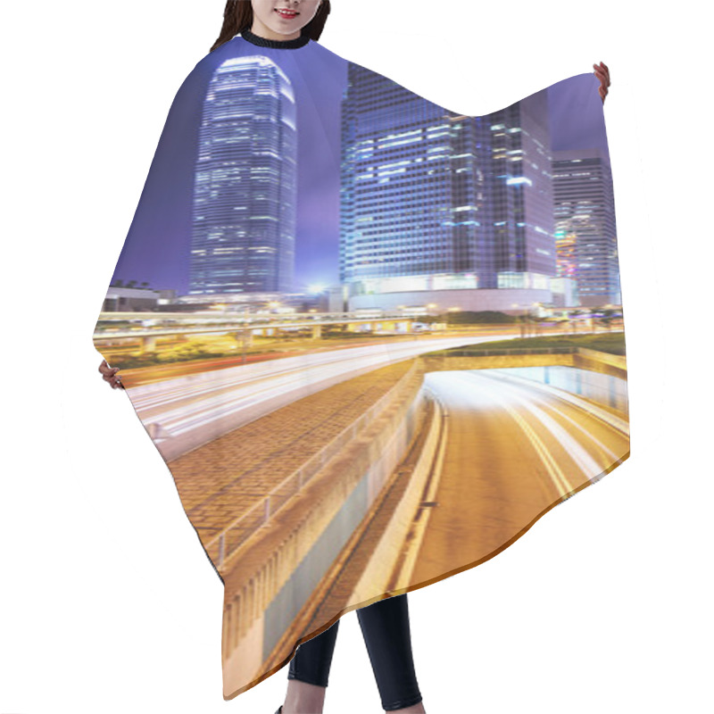 Personality  Hong Kong Skyline At Night Hair Cutting Cape