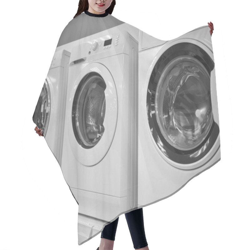 Personality  Washing Machines Are Sold In The Store. Hair Cutting Cape