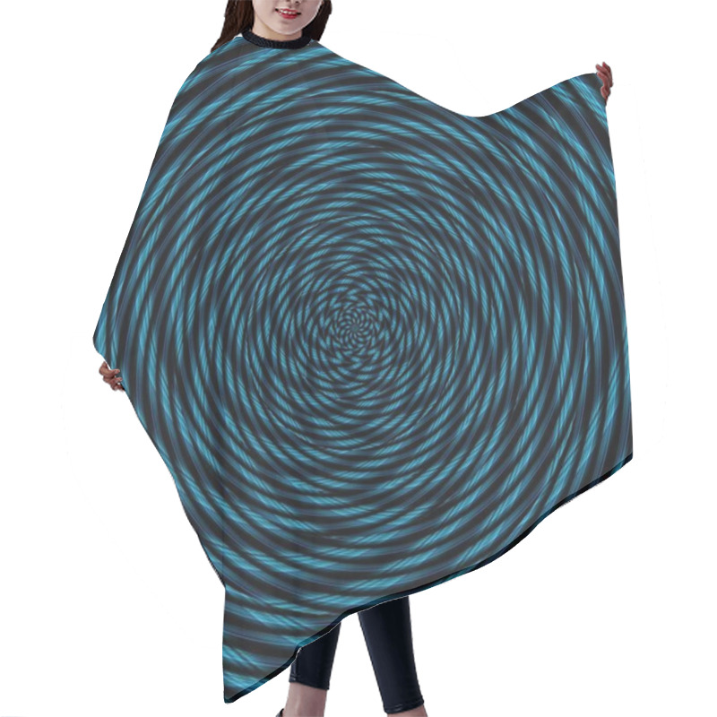 Personality  Illusion Background Spiral Pattern Zig-zag, Backdrop Magic. Hair Cutting Cape