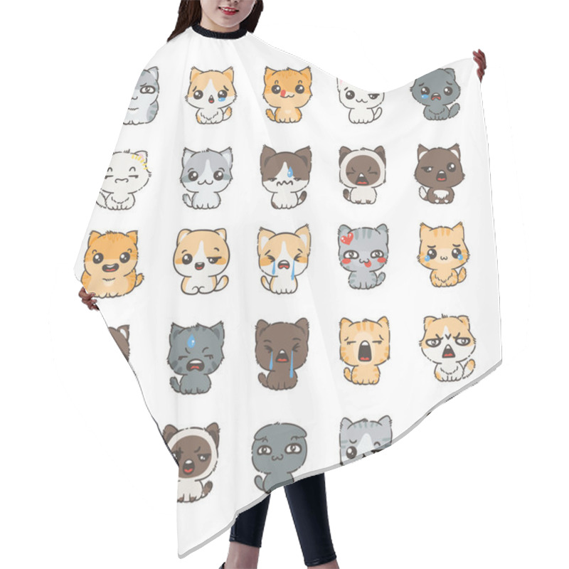 Personality  Cute Cartoon Cats And Dogs Hair Cutting Cape