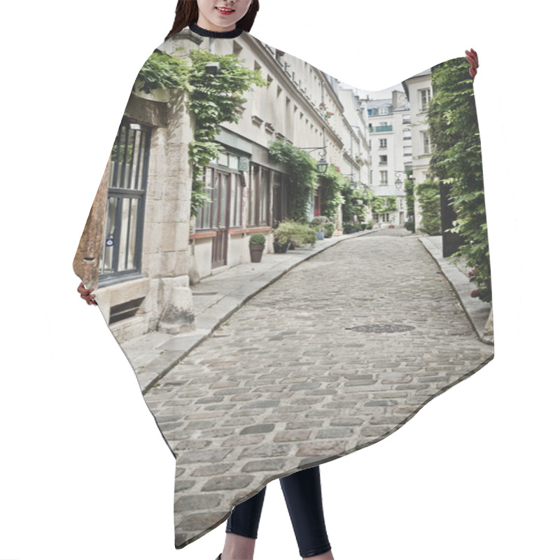 Personality  Street With Cobbles Hair Cutting Cape