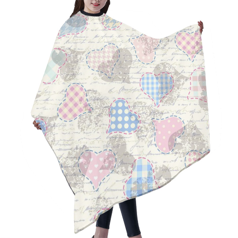 Personality  Geometric Hearts Pattern. Hair Cutting Cape