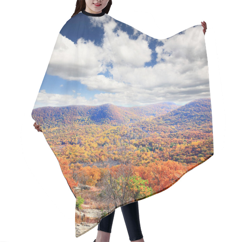 Personality  The Foliage Scenery From The Top Of Bear Mountain In New York State Hair Cutting Cape