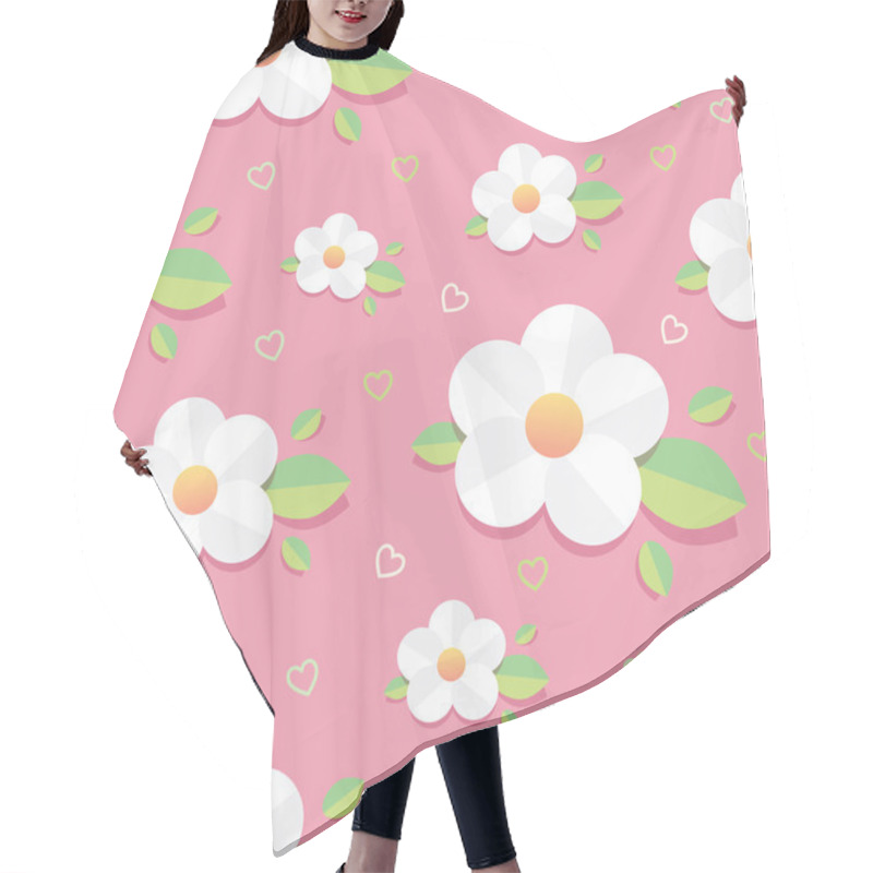 Personality  Spring Seamless Pattern Hair Cutting Cape